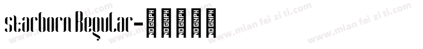 starborn Regular字体转换